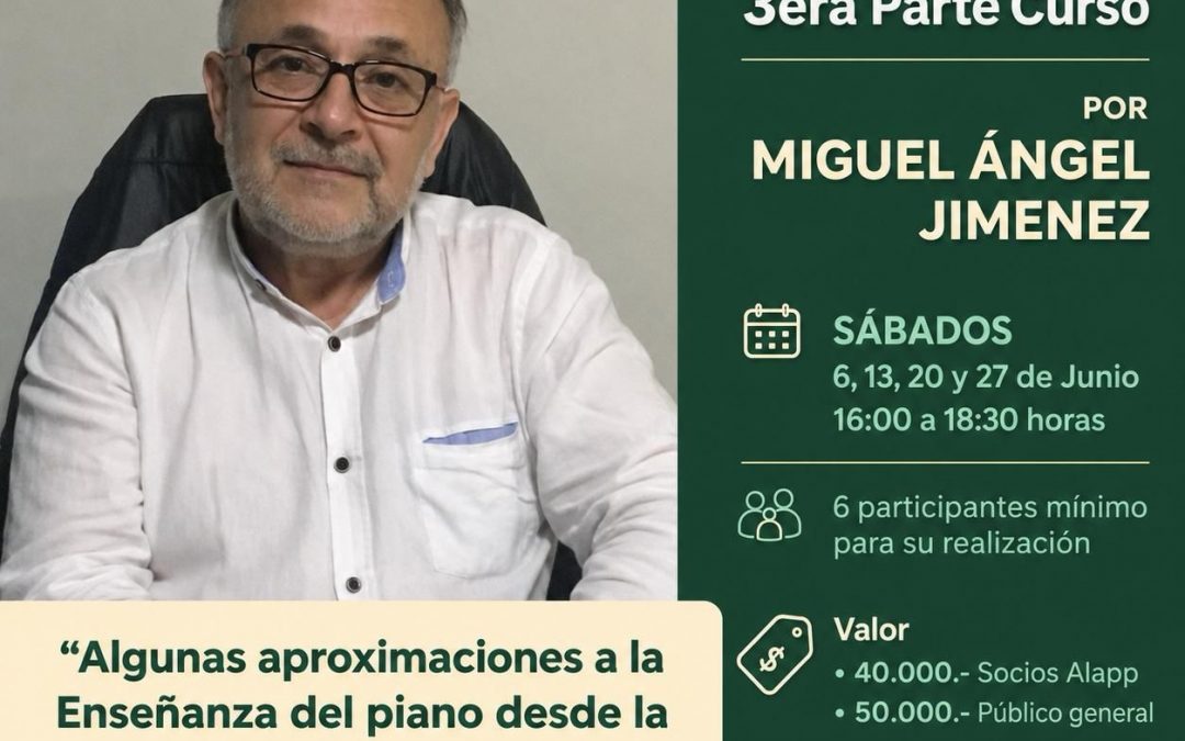 3era parte Curso Maestro Miguel Ángel Jiménez
